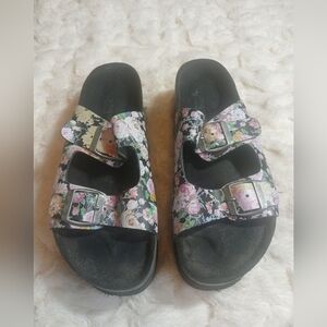 Jeffrey Campbell Y2K Floral Platform Sandals Womens Size US 6.5, EUR 37